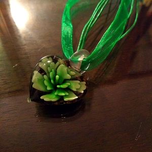 Green Flower Necklace